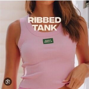 Daily Drills logo ribbed tank M/L